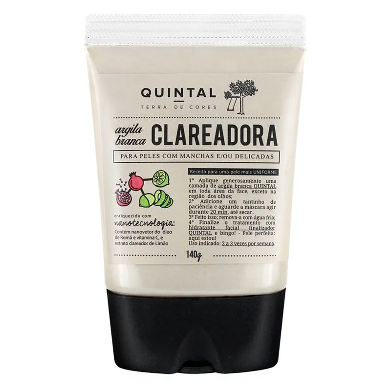Máscara Facial Quintal - Argila Branca Clareadora 140g