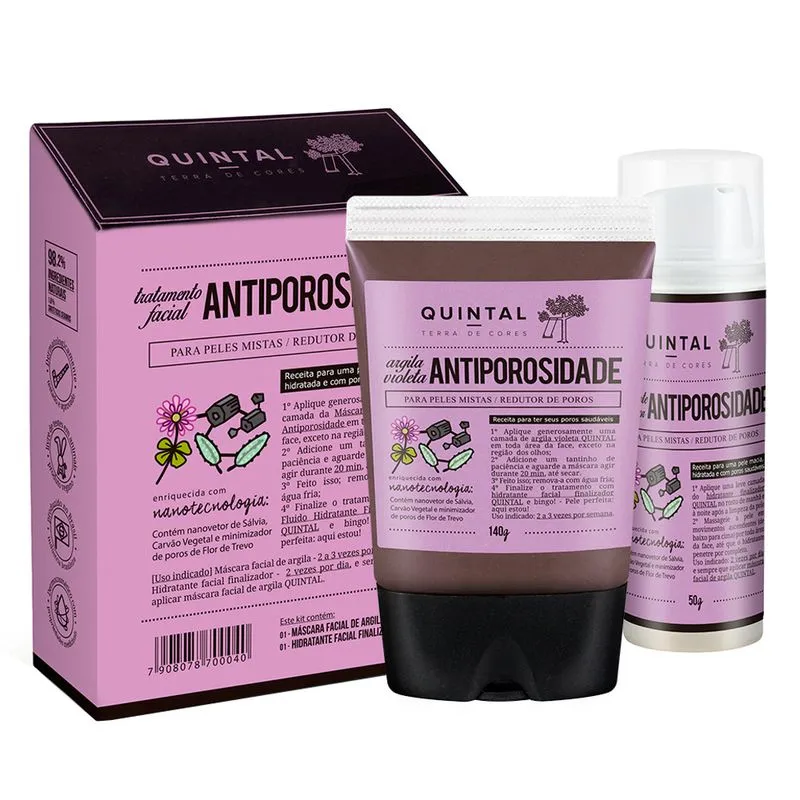 Quintal Tratamento Antiporosidade Kit - Máscara + Hidratante Kit