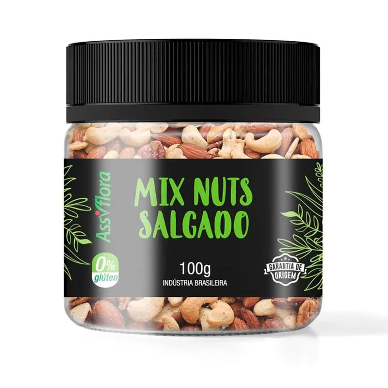 Mix Assiflora Nuts Salgado 100g