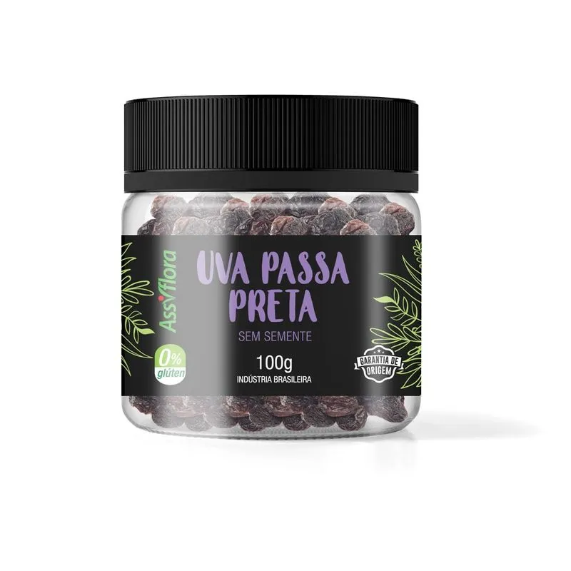 Assiflora Uva Passa Preta 100G