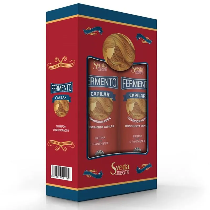 Kit Shampoo + Condicionador Sveda Hair Fermento 500ml