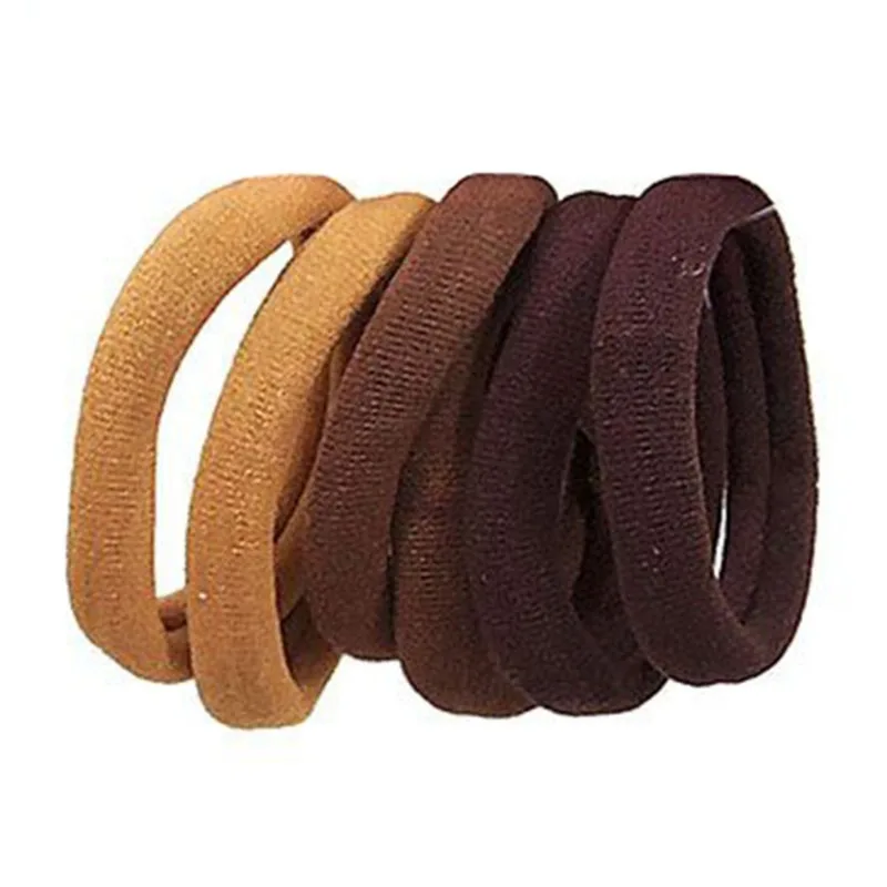 Elástico De Meia Para Cabelo Sveda Hair Marrom 6 Unidades