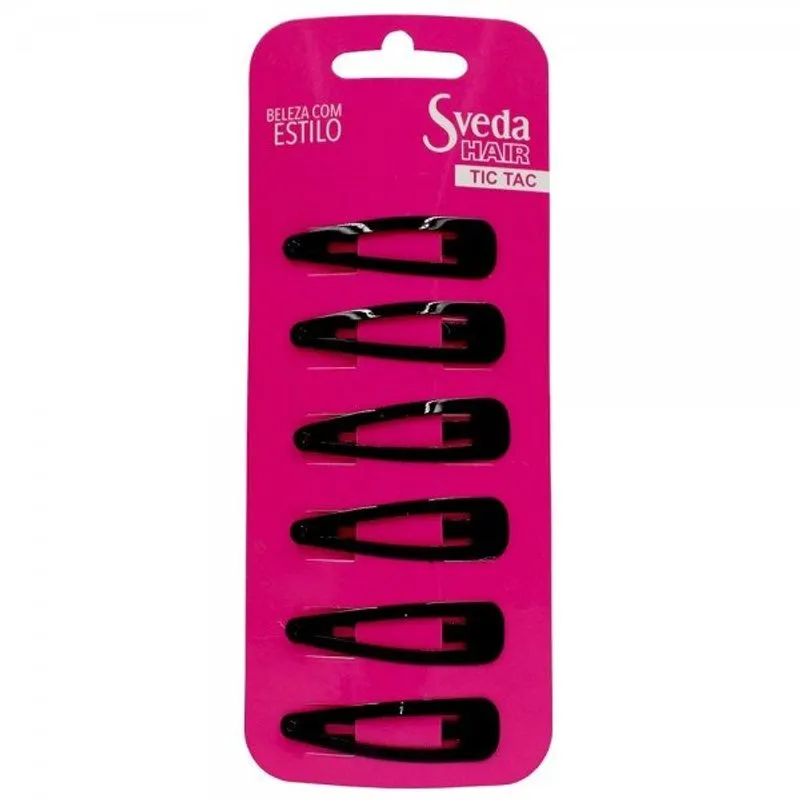 Tic Tac Sveda Hair Preto Pequeno