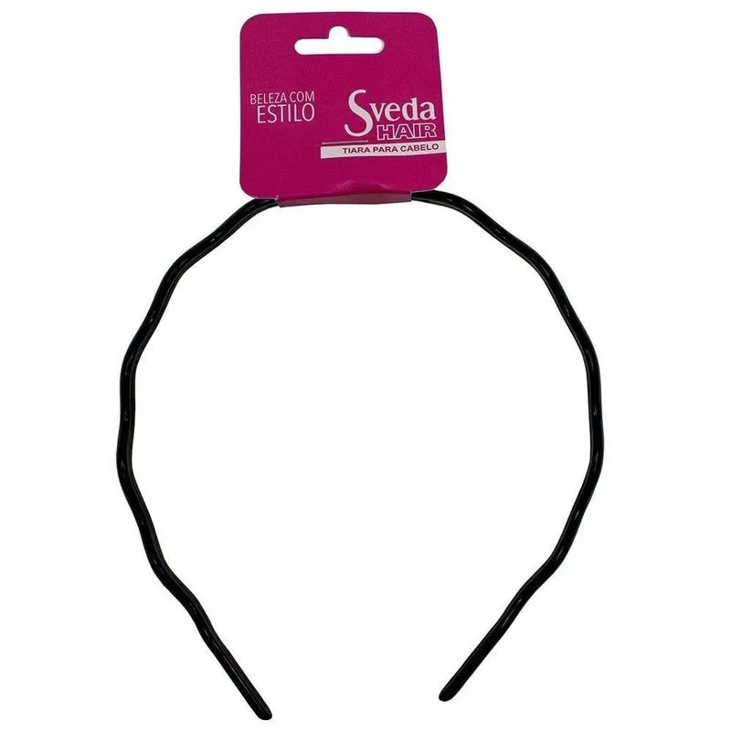 Tiara Sveda Hair Tecido Zig Zag