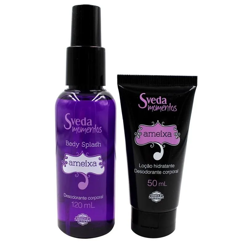 Kit Sveda Momentos Ameixa Body Splash 120ml+loção Hidratante 50ml