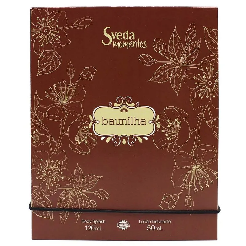 Kit Sveda Momentos Baunilha Body Splash 120ml+loção Hidratante 50ml