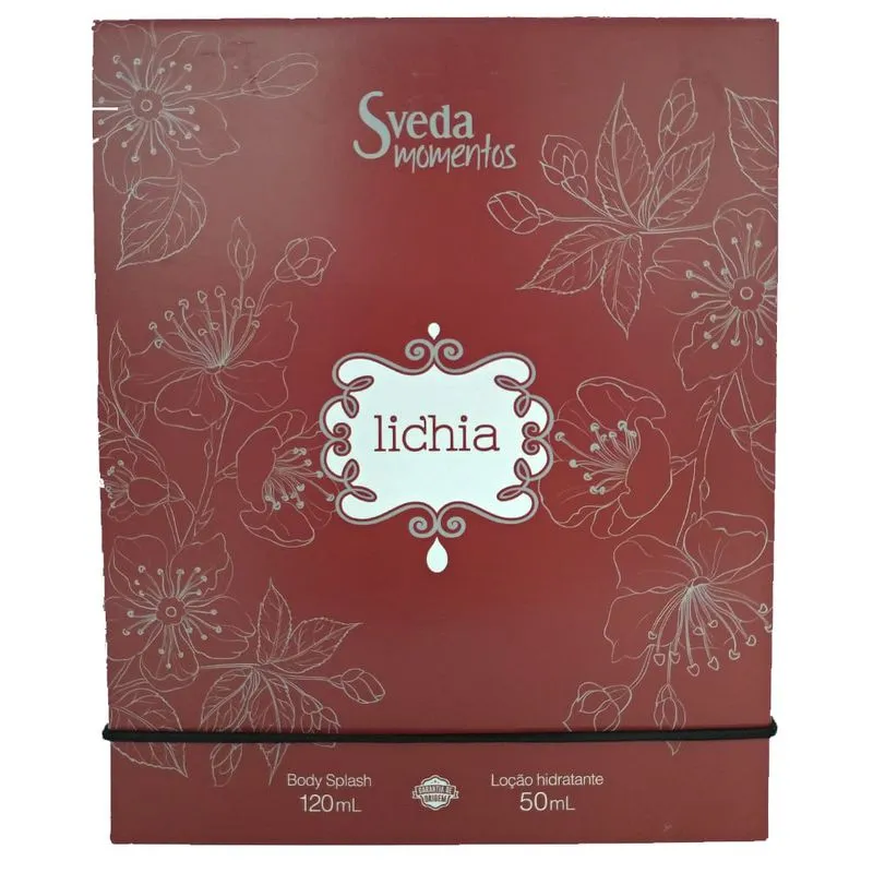 Kit Sveda Momentos Lichia Body Spash 120ml+loção Hidratante 50ml