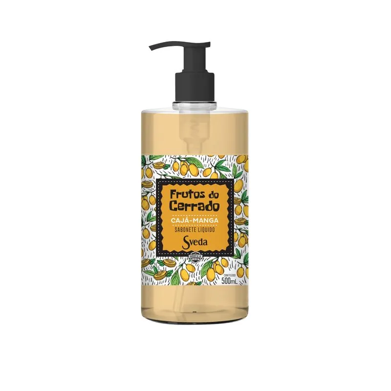 Sabonete Liquido Sveda Frutos Do Cerrado Cajá-Manga 500ml