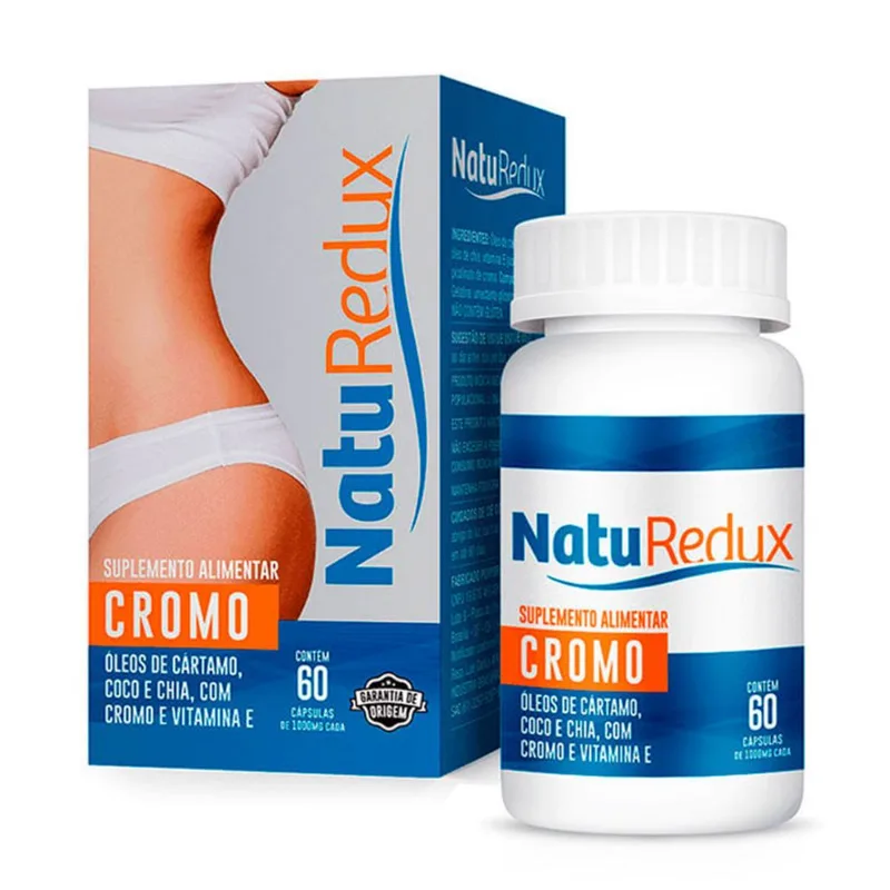 Suplemento Alimentar Naturedux Cromo 60 Cápsulas