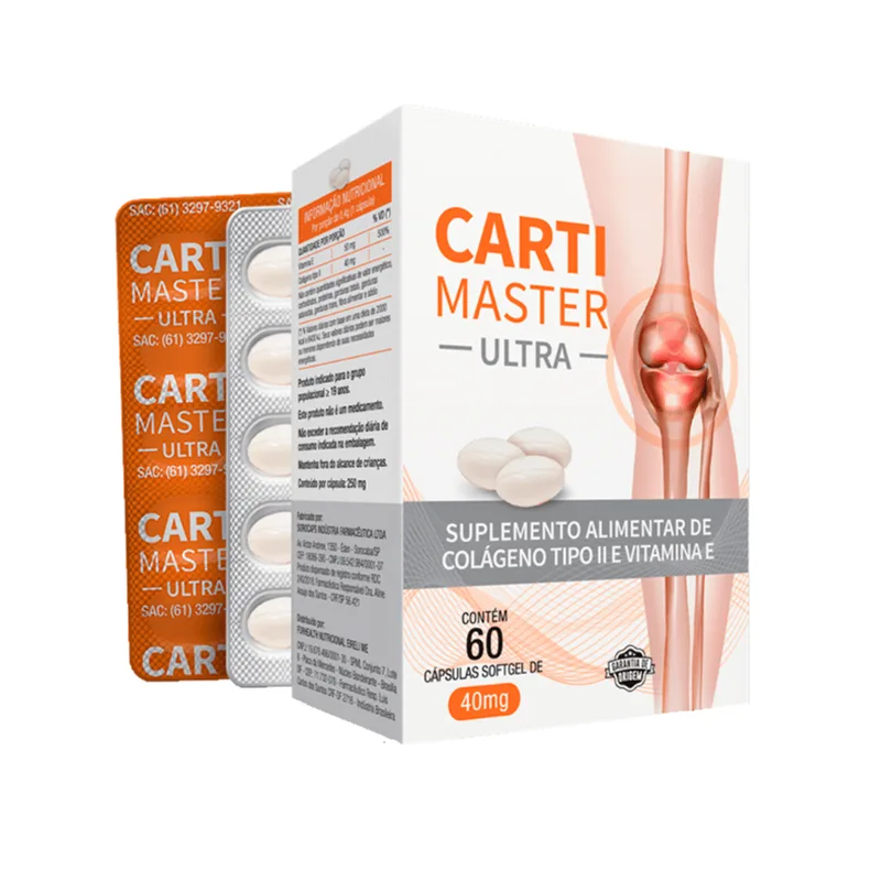 Suplemento Alimentar Carti Master Ultra 60 Cápsulas