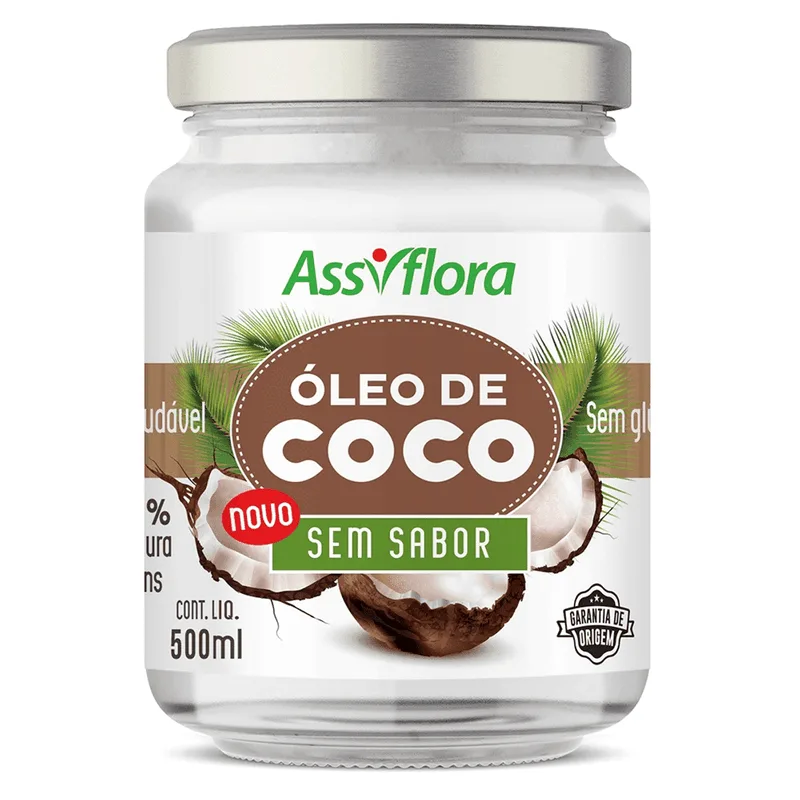 Óleo de Coco Assiflora Sem Sabor 500ml