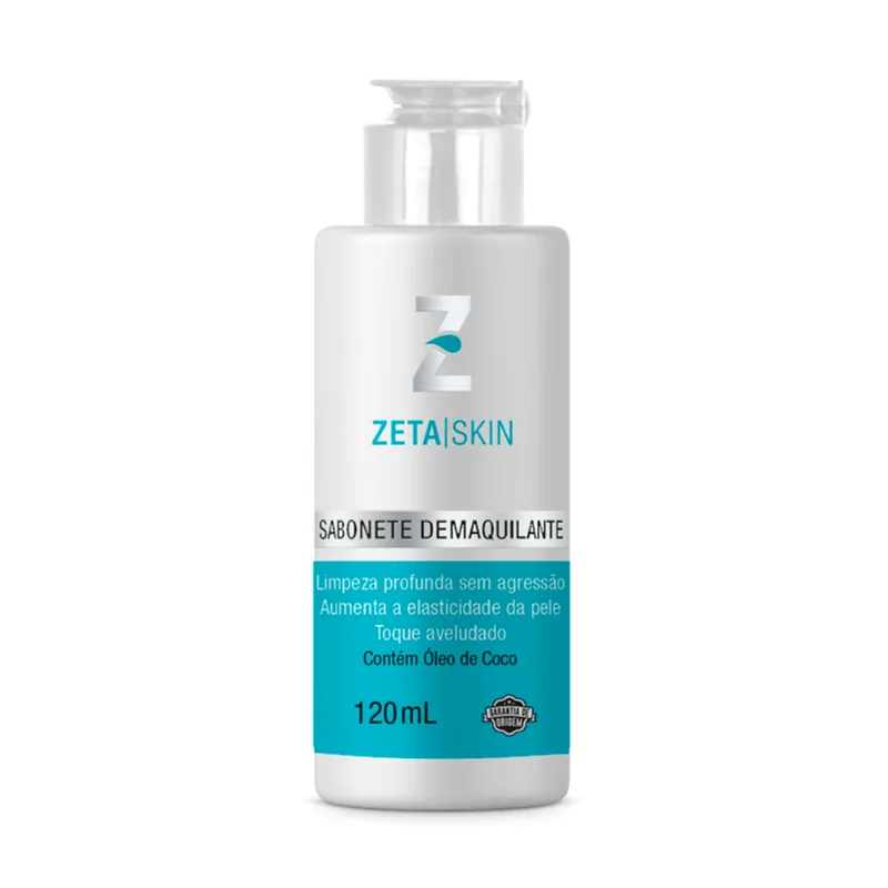 Sabonete Demaquilante Zeta Skin Limpeza Profunda 120ml