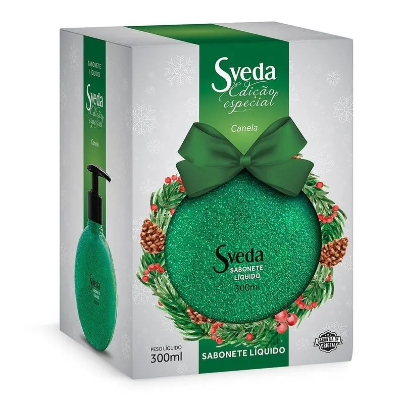 Sveda Sabonete Liquido Canela Edicao Especial Bola De Natal 300 Ml X 1
