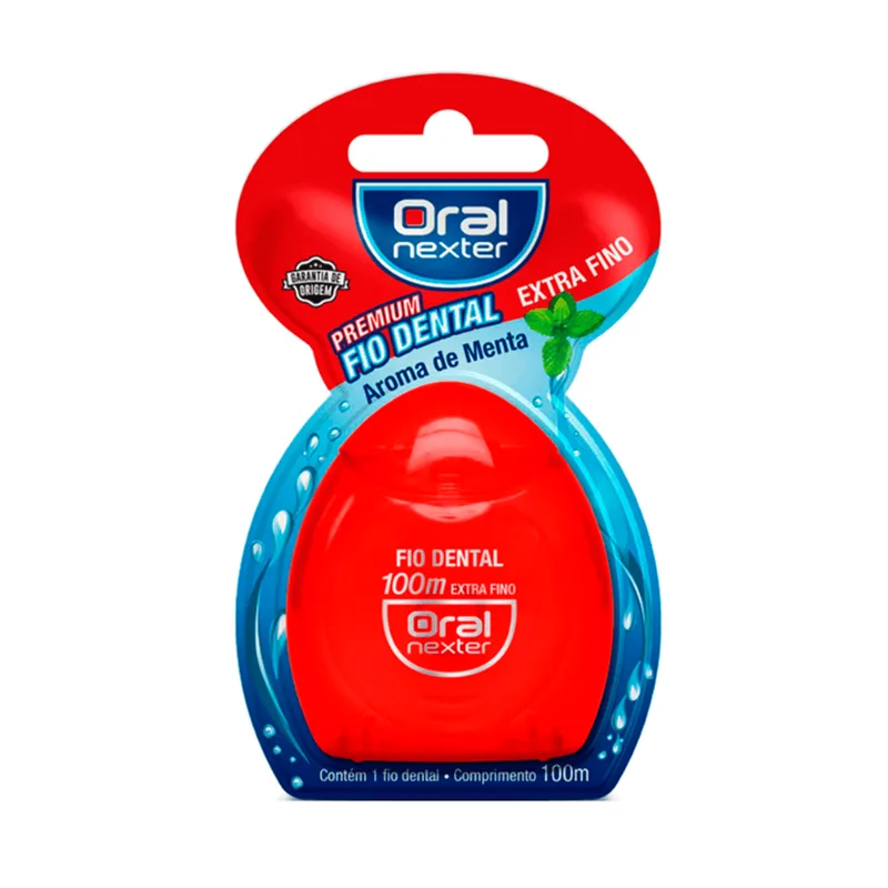 Fio Dental Premium Oral Nexter Extra Fino Menta 100m