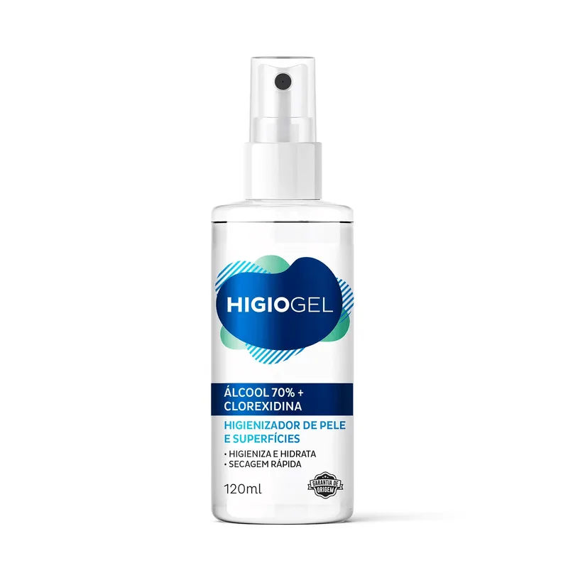 Higienizador Higiogel Pele E Superfícies 120ml