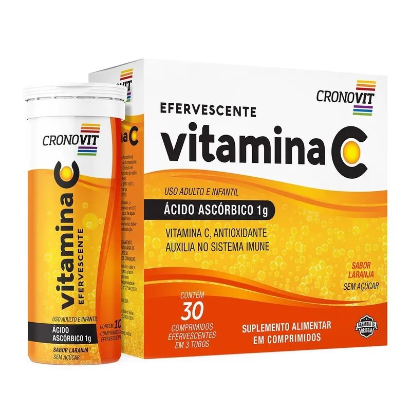 Cronovit Vitamina C 1G C/ 30 Comp Efervescentes