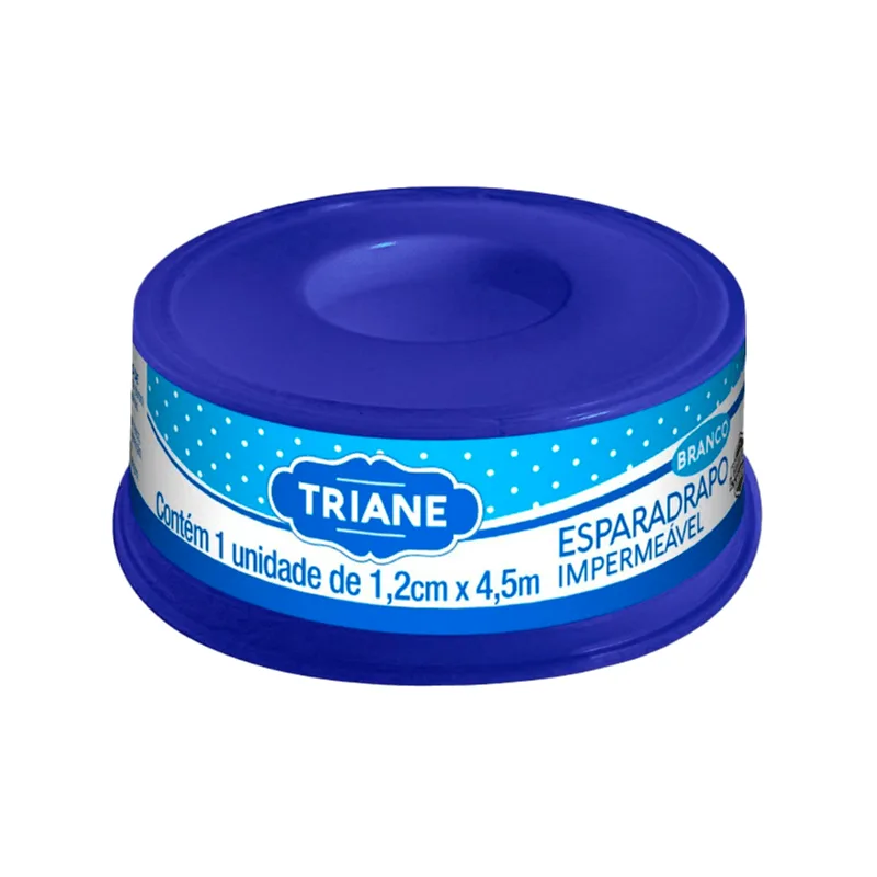 Esparadrapo Impermeável Triane Branco 1,2cm X 4,5m