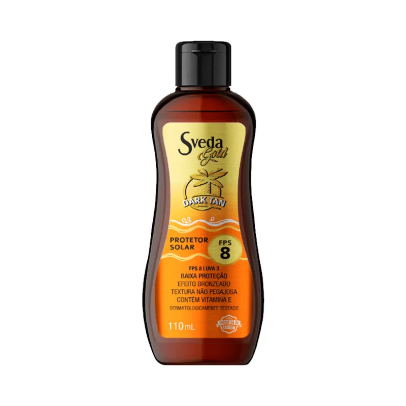Protetor Solar Sveda Gold FPS8 Dark Tan 110g
