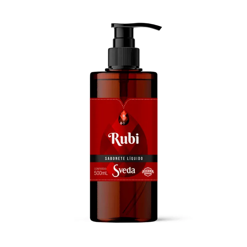 Sabonete Líquido Sveda Pedras Preciosas Rubi 500ml