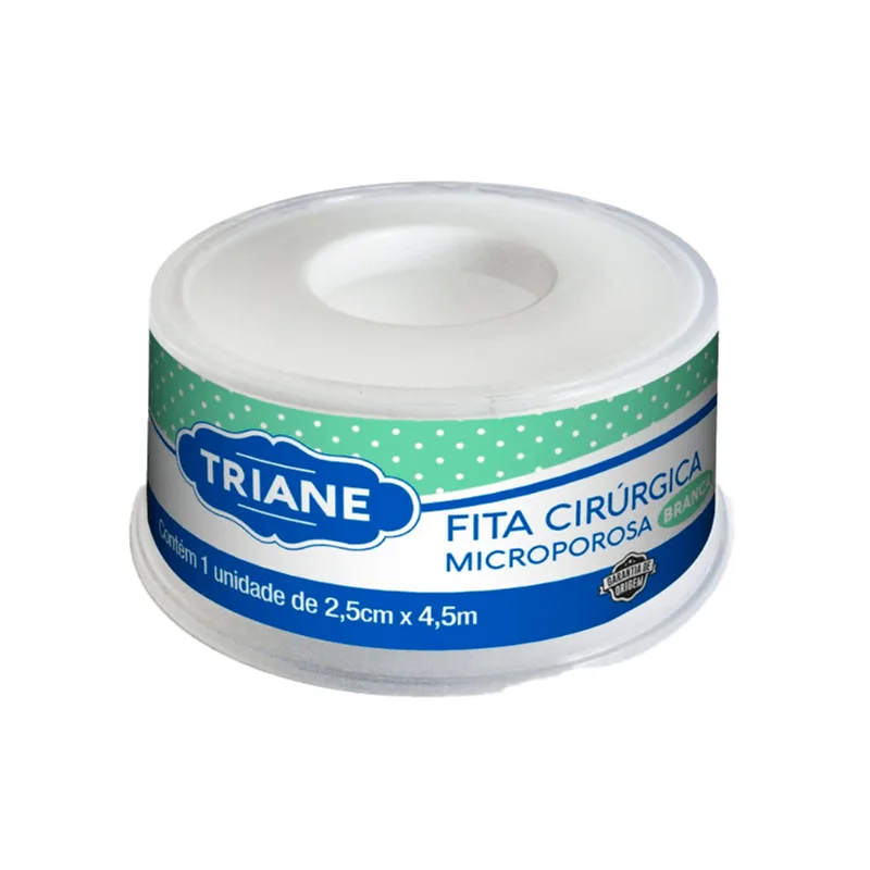 Fita Cirúrgica Microporosa Triane Branca 2,5cm X 4,5m
