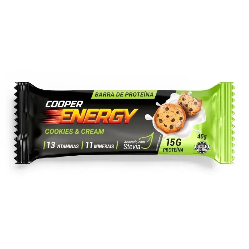 Cooper Energy Barra Proteina Cookies Cream 45 G X 1