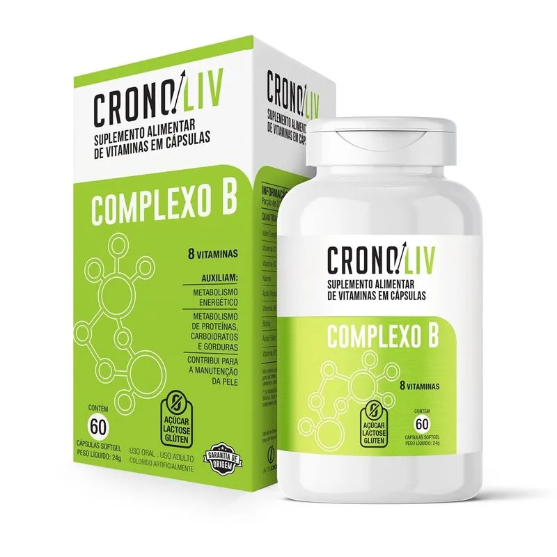 Cronoliv Complexo B 60 Cápsulas Softgel