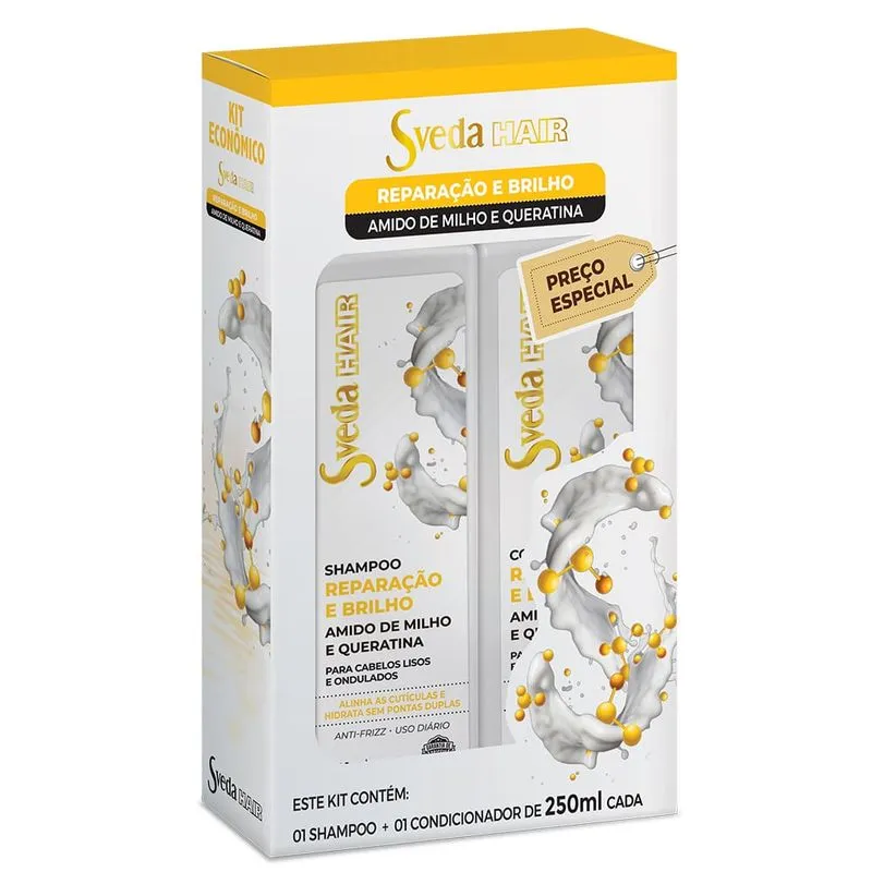Shampoo+condicionador Sveda Hair Reparação E Brilho 250ml