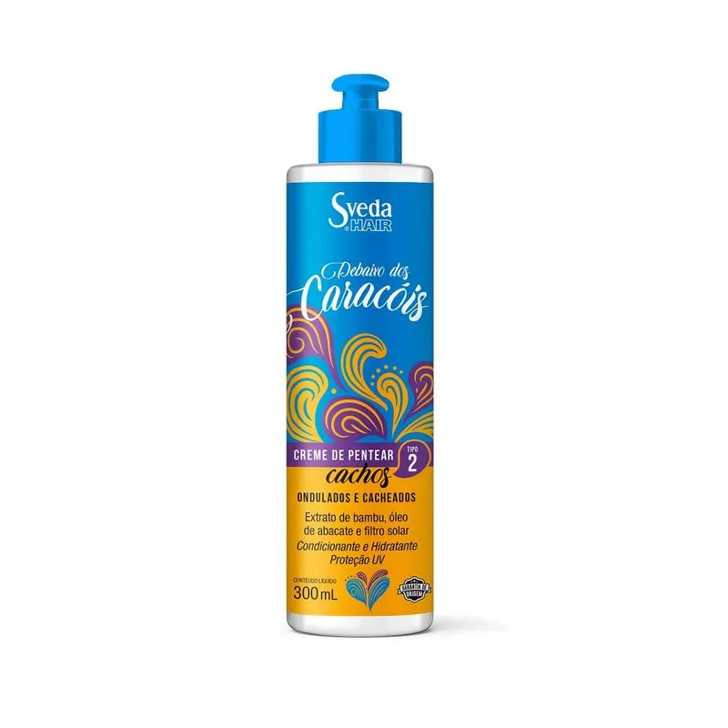 Creme De Pentear Sveda Hair Tipo 2 Debaixo Dos Caracóis 300ml