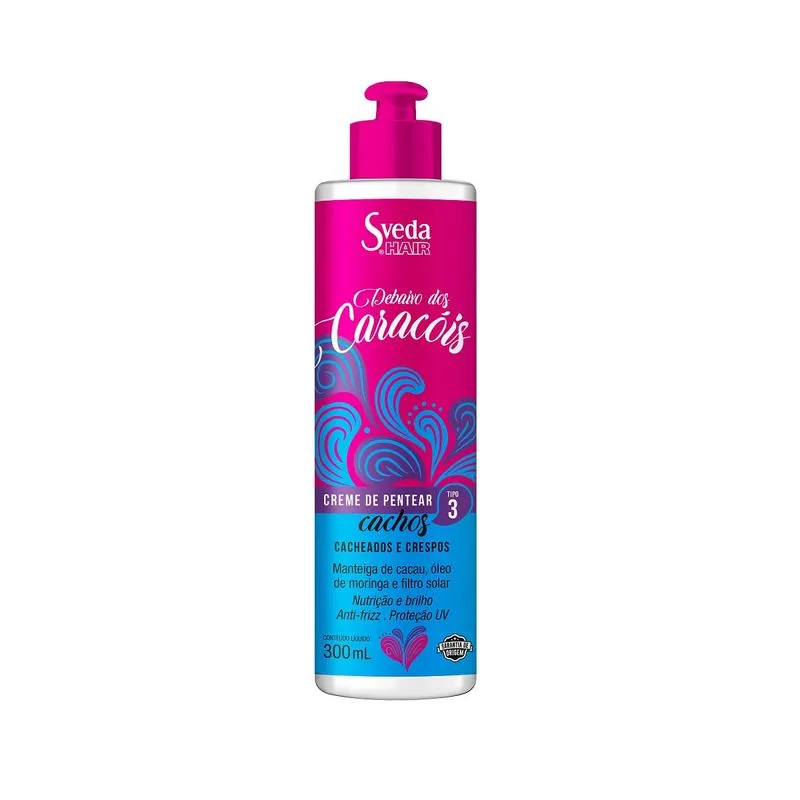 Creme De Pentear Sveda Hair Tipo 3 Debaixo Dos Caracóis 300ml