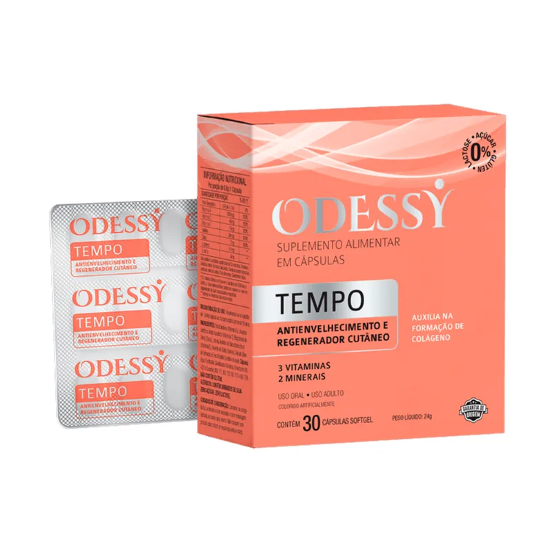 Suplemento Alimentar Odessy Tempo 30 Cápsulas Softgel