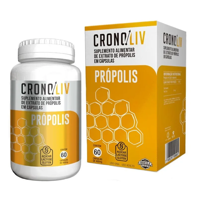 Suplemento Alimentar Cronoliv Própolis 60 Cápsulas