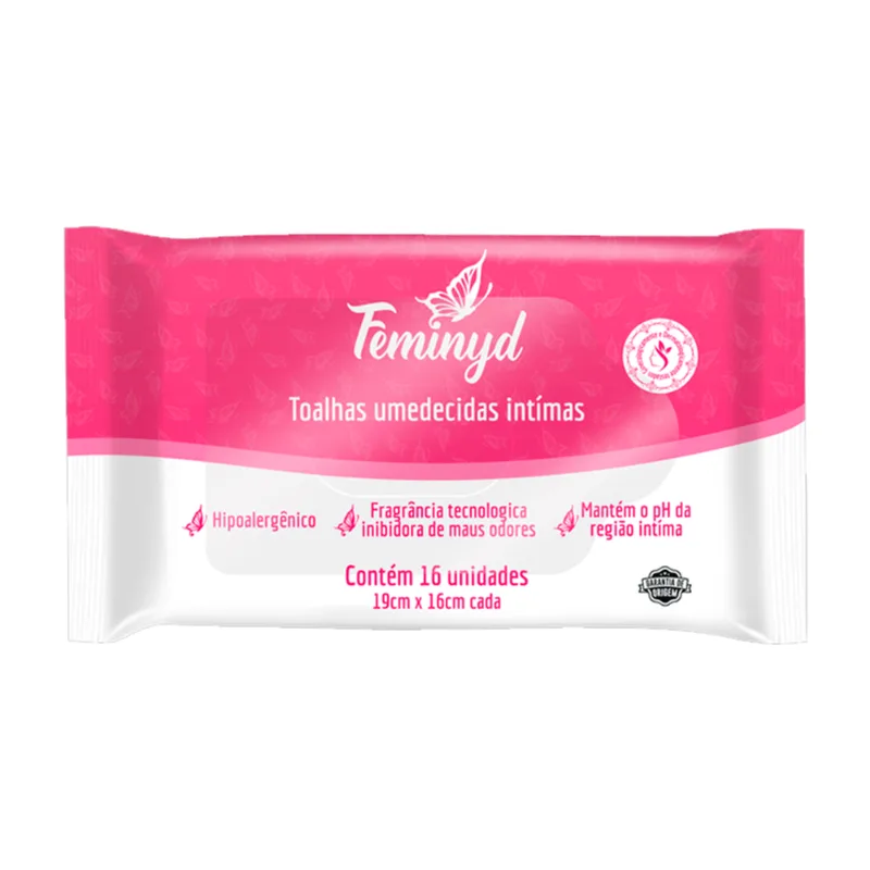 Toalhas Umedecidas Intímas Feminyd 16 Unidades