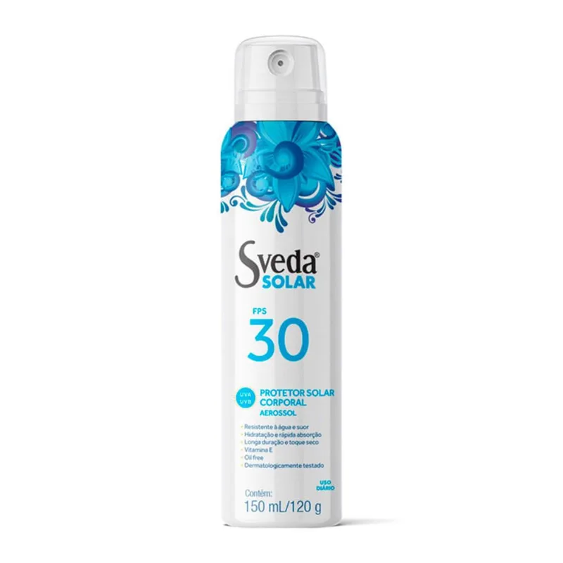 Protetor Solar Corporal Sveda Solar Aerossol FPS30 150ml