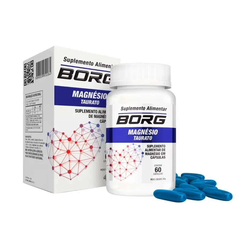 Borg Magnésio Taurato 60 Cápsulas