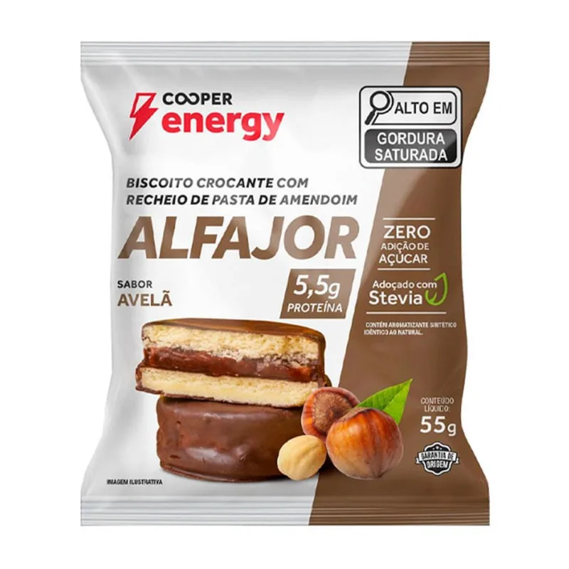 Alfajor Cooper Energy Sabor Avelã 55g