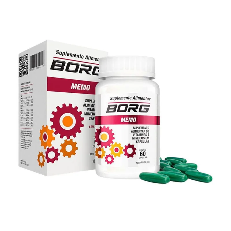 Suplemento Alimentar Borg Memo 60 Cápsulas