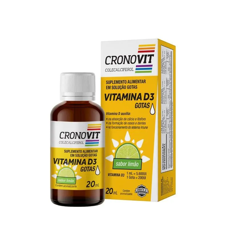 Vitamina D3 Gotas 200 UI CRONOVIT 20ml