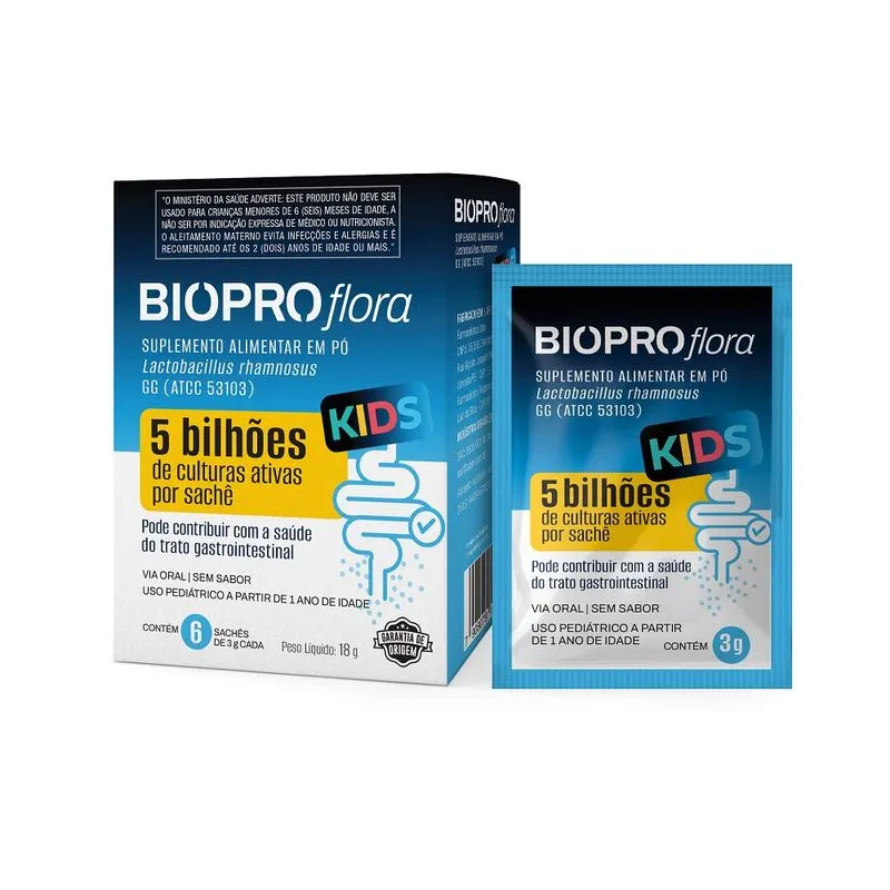 BioPro Flora Kids 3g Biopro Flora 6 Sachês