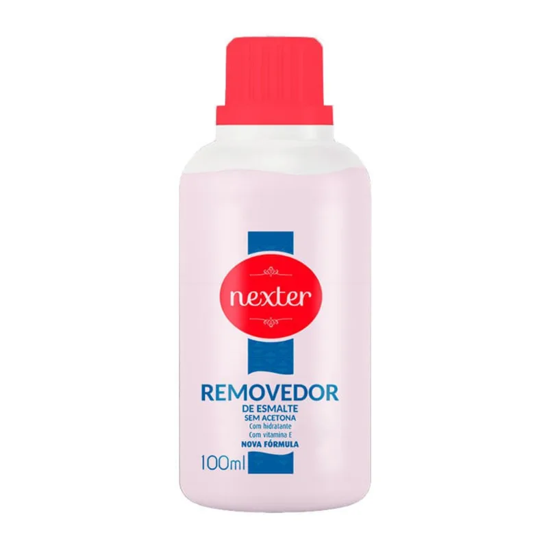 Removedor de Esmalte Nexter Sem Acetona Com Hidratante e Vitamina E 100ml