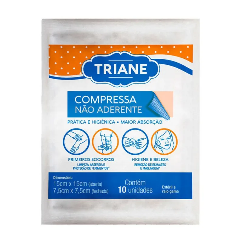 Compressa Não Aderente Triane 10 Unidades
