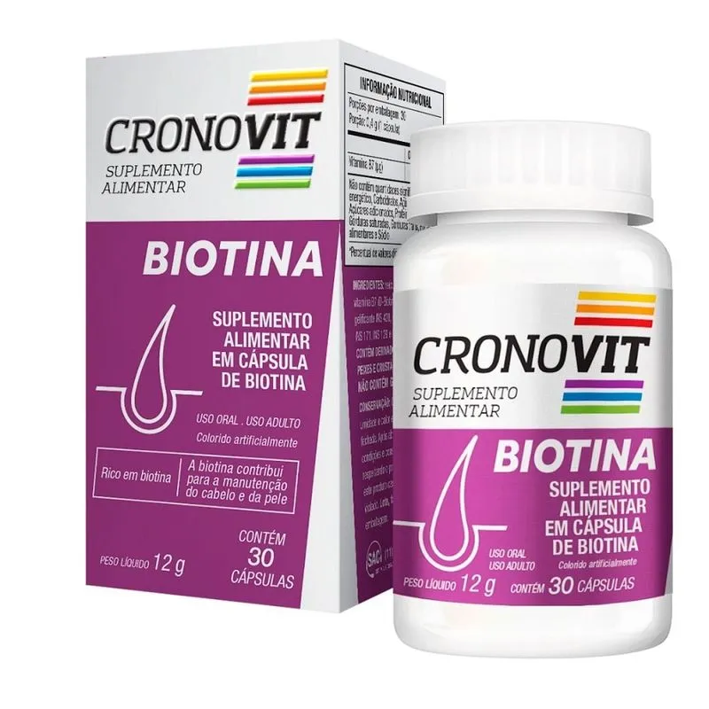 Cronovit Biotina 45 mcg Borg 30 Cápsulas