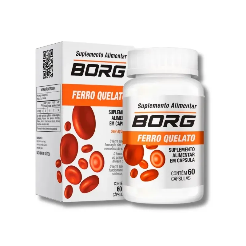 Borg Ferro Quelato 60 Cápsulas
