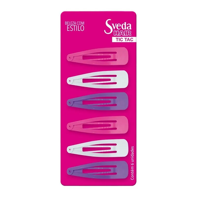 Tic Tac Sveda Hair Sortido Tamanho Grande 6 Unidades