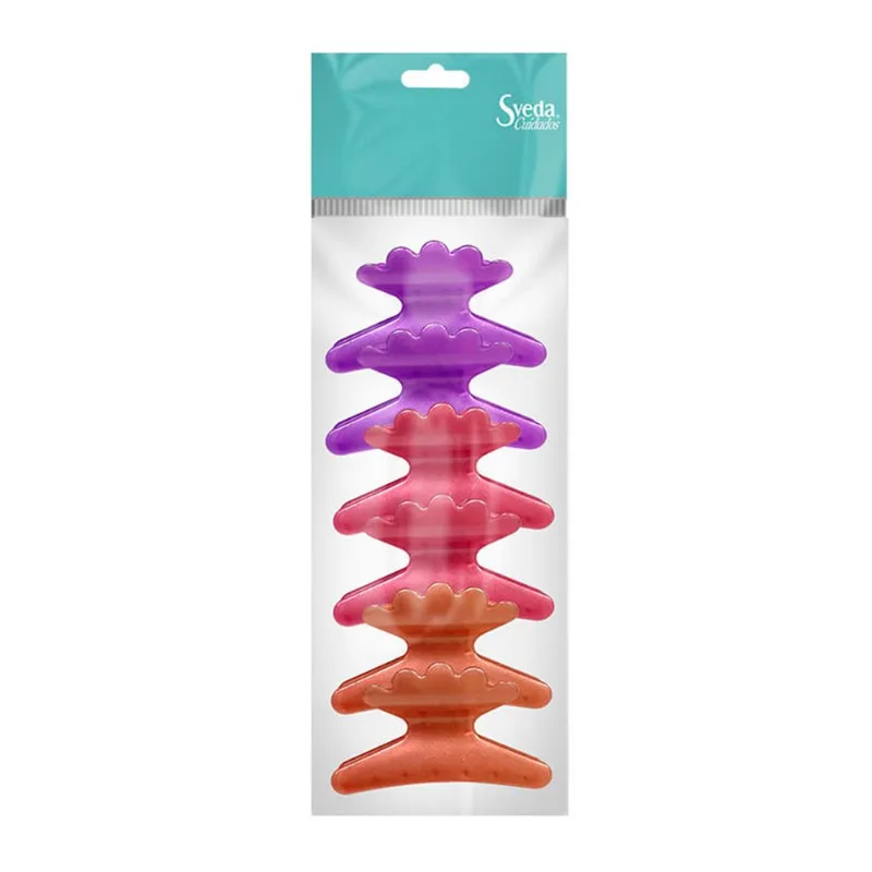 Kit Piranhas de Cabelo Sveda Hair 6 Unidades