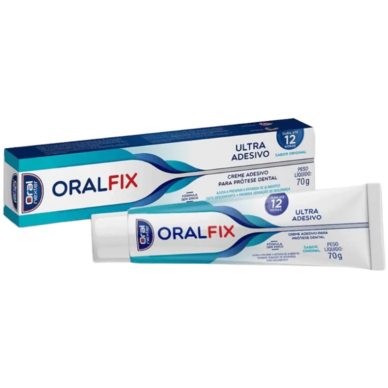 Creme Adesivo para Prótese Dental Oralfix Sabor Original 70g