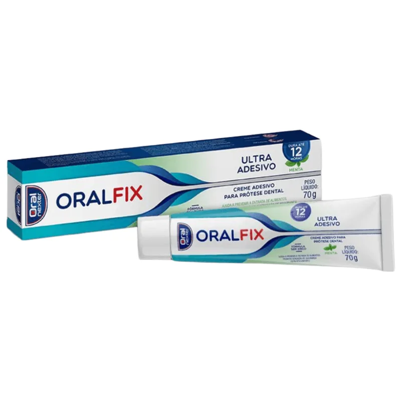 Creme Adesivo para Prótese Dental Oralfix Sabor Menta 70g