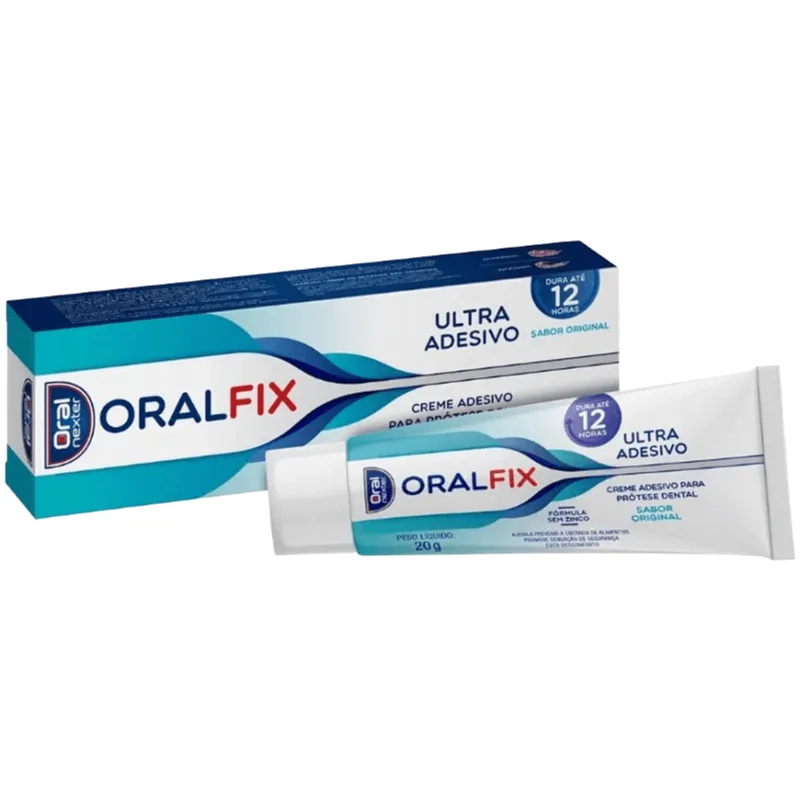 Creme Adesivo Para Prótese Dental Oralfix Sabor Original 20g
