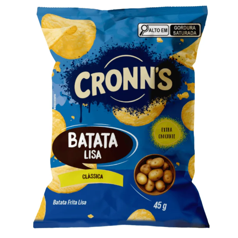 Salgadinho Cronn`s Batata Lisa Sabor Clássica 45g