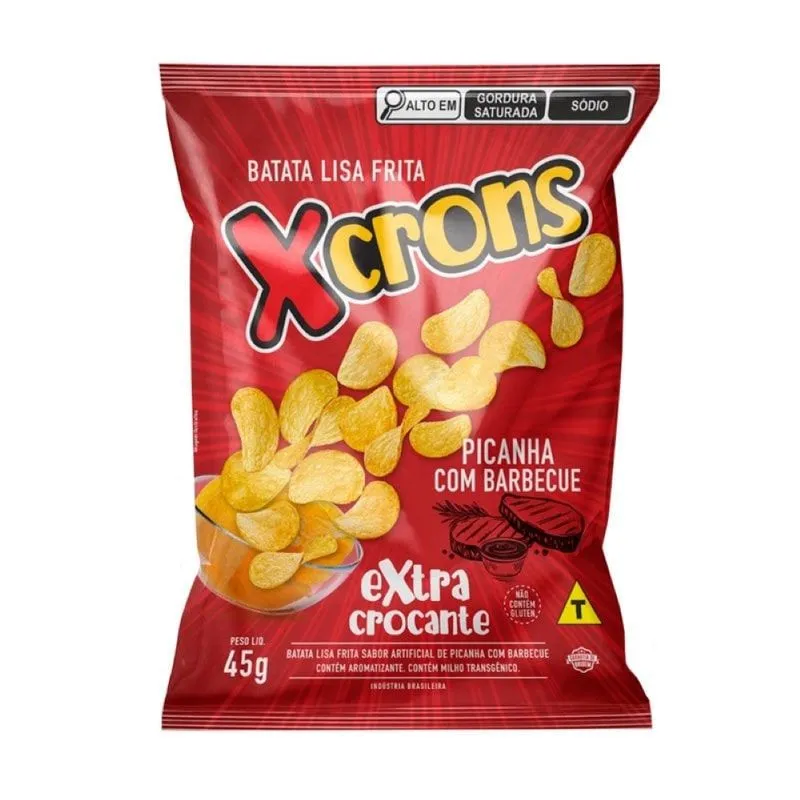 Chips Xcrons Picanha com Barbecue 45g