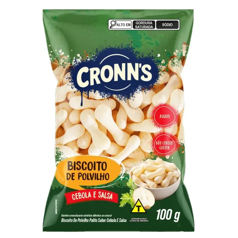 Biscoito de Polvilho Cronn's Cebola e Salsa 100g